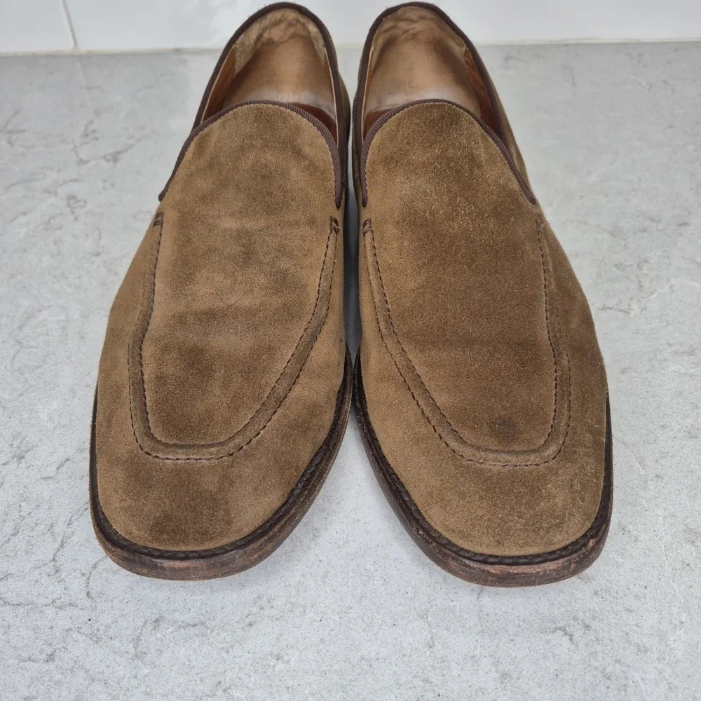 FRYE Men's Size 10D‎ JEFFERSON VENETIAN LOAFER Suede CHESTNUT